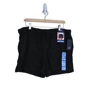 GAP Women's L Black Tencel Drawstring Shorts NEW
